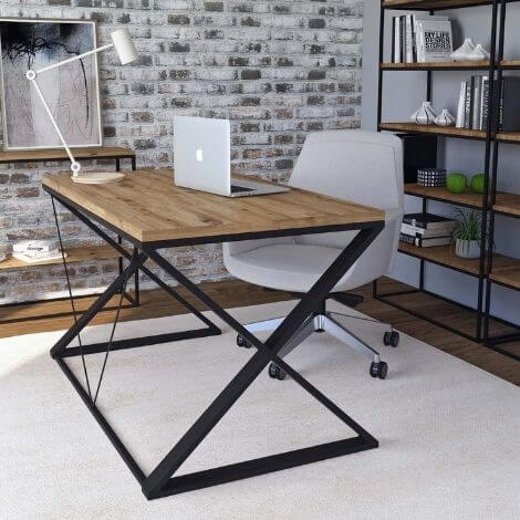 Biurko industrialne – funkcjonalność i styl w jednym 2 5
