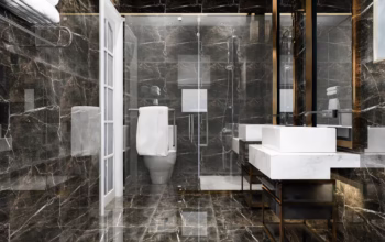 Ciemne płytki w małej łazience - sprawdzone sposoby na eleganckie wnętrze 3 Ciemne płytki w małej łazience - sprawdzone sposoby na eleganckie wnętrze